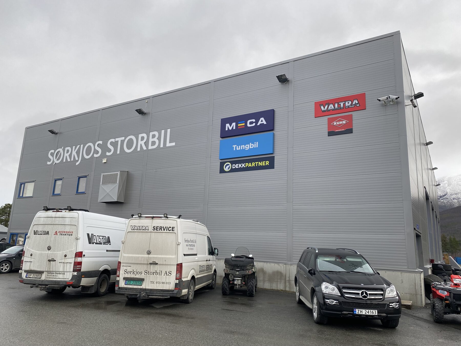 Sørkjos Storbils verkstedbygg på Storsteinnes